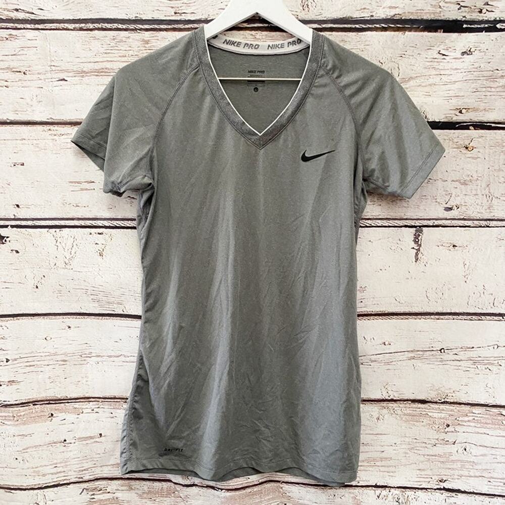NIKE PRO Dri Fit Gray Shirt Sz L
